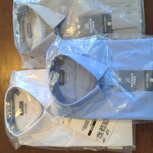 3 Men's wrinkle free dress shirts